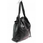 Черна дамска чанта, здрава еко-кожа - удобство и стил за вашето ежедневие N 100017547