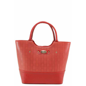 Червена дамска чанта, здрава еко-кожа - удобство и стил за вашето ежедневие N 100017554