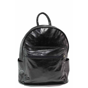 Черна раница, здрава еко-кожа - удобство и стил за вашето ежедневие N 100017557
