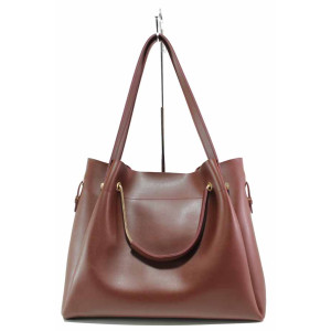 Винена дамска чанта, здрава еко-кожа - удобство и стил за вашето ежедневие N 100017559