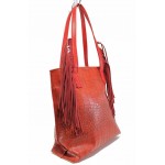 Червена дамска чанта, здрава еко-кожа - удобство и стил за вашето ежедневие N 100017561