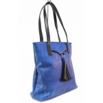 Синя дамска чанта, здрава еко-кожа - удобство и стил за вашето ежедневие N 100017562