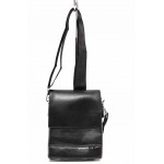 Черна мъжка чанта, естествена кожа - удобство и стил за вашето ежедневие N 100017564