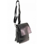 Черна мъжка чанта, естествена кожа - удобство и стил за вашето ежедневие N 100017564