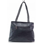 Тъмносиня дамска чанта, здрава еко-кожа - удобство и стил за вашето ежедневие N 100017567