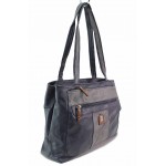 Тъмносиня дамска чанта, здрава еко-кожа - удобство и стил за вашето ежедневие N 100017569