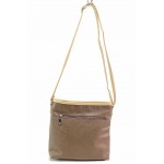 Кафява дамска чанта, здрава еко-кожа - удобство и стил за вашето ежедневие N 100017584