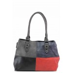 Сива дамска чанта, здрава еко-кожа - удобство и стил за вашето ежедневие N 100017594