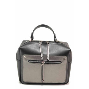 Черна дамска чанта, здрава еко-кожа - удобство и стил за вашето ежедневие N 100017602