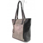 Черна дамска чанта, здрава еко-кожа - удобство и стил за вашето ежедневие N 100017609