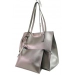 Сива дамска чанта, здрава еко-кожа - удобство и стил за вашето ежедневие N 100017611