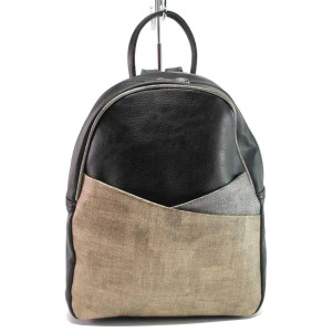 Черна раница, здрава еко-кожа - удобство и стил за вашето ежедневие N 100017613