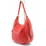 Червена дамска чанта, здрава еко-кожа - удобство и стил за вашето ежедневие N 100017617
