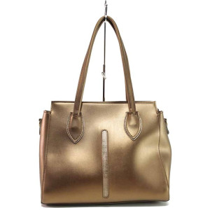 Жълта дамска чанта, здрава еко-кожа - удобство и стил за вашето ежедневие N 100017622