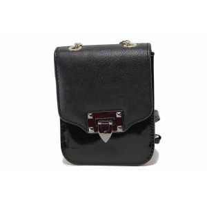 Черна дамска чанта, здрава еко-кожа - удобство и стил за вашето ежедневие N 100017643