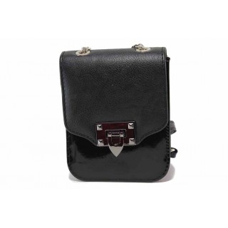 Черна дамска чанта, здрава еко-кожа - удобство и стил за вашето ежедневие N 100017643