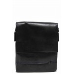 Черна мъжка чанта, естествена кожа - удобство и стил за вашето ежедневие N 100017645