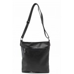 Черна дамска чанта, здрава еко-кожа - удобство и стил за вашето ежедневие N 100017666