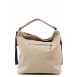 Бежова дамска чанта, здрава еко-кожа - удобство и стил за вашето ежедневие N 100017669