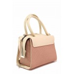 Розова дамска чанта, здрава еко-кожа - удобство и стил за вашето ежедневие N 100017670