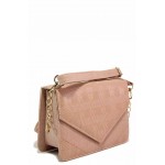 Розова дамска чанта, здрава еко-кожа - удобство и стил за вашето ежедневие N 100017675
