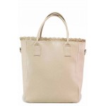 Бежова дамска чанта, здрава еко-кожа - удобство и стил за вашето ежедневие N 100017683