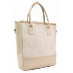 Бежова дамска чанта, здрава еко-кожа - удобство и стил за вашето ежедневие N 100017683