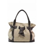 Бежова дамска чанта, здрава еко-кожа - удобство и стил за вашето ежедневие N 100017668