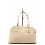 Бежова дамска чанта, здрава еко-кожа - удобство и стил за вашето ежедневие N 100017655