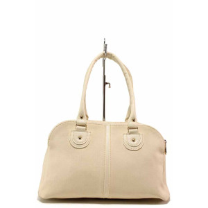 Бежова дамска чанта, здрава еко-кожа - удобство и стил за вашето ежедневие N 100017655