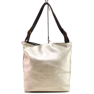 Жълта дамска чанта, здрава еко-кожа - удобство и стил за вашето ежедневие N 100017649