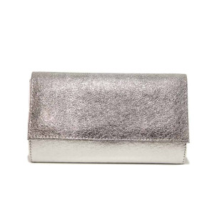 Сребриста дамска чанта, здрава еко-кожа - елегантен стил за вашето ежедневие N 100017642