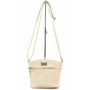 Бежова дамска чанта, здрава еко-кожа - удобство и стил за вашето ежедневие N 100017665