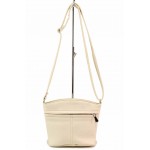 Бежова дамска чанта, здрава еко-кожа - удобство и стил за вашето ежедневие N 100017665