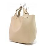 Бежова дамска чанта, здрава еко-кожа - удобство и стил за вашето ежедневие N 100017687