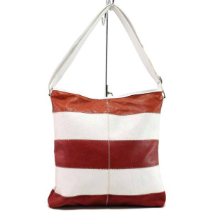 Бяла дамска чанта, здрава еко-кожа - удобство и стил за вашето ежедневие N 100017691