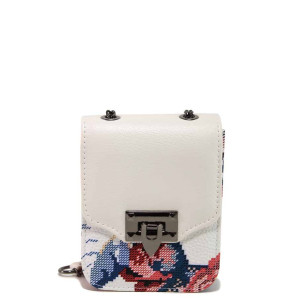 Бяла дамска чанта, здрава еко-кожа - удобство и стил за вашето ежедневие N 100017697