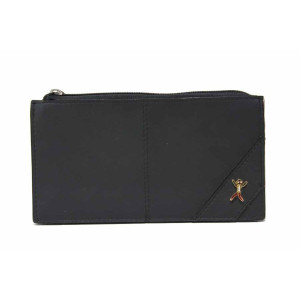 Черно дамско портмоне, здрава еко-кожа -  за вашето ежедневие N 100017715