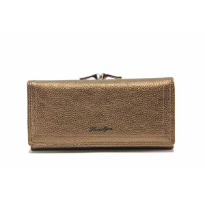 Бежово дамско портмоне, здрава еко-кожа -  за вашето ежедневие N 100017716