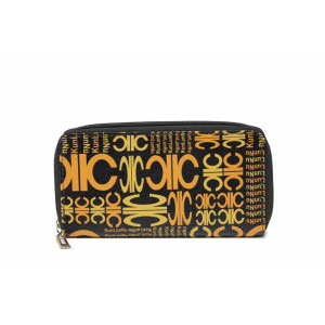 Черно дамско портмоне, здрава еко-кожа -  за вашето ежедневие N 100017719