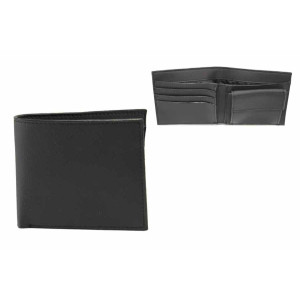 Черен мъжки портфейл, здрава еко-кожа -  за вашето ежедневие N 100017751