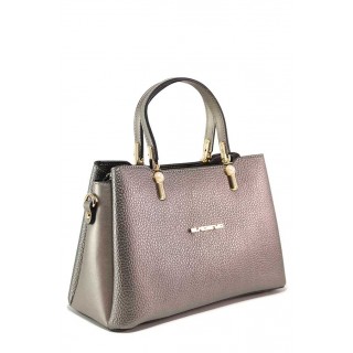 Сива дамска чанта, здрава еко-кожа - удобство и стил за вашето ежедневие N 100018228