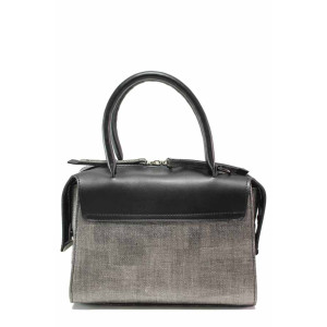 Сива дамска чанта, здрава еко-кожа - елегантен стил за вашето ежедневие N 100018772