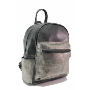 Черна раница, здрава еко-кожа - удобство и стил за вашето ежедневие N 100018771