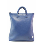 Синя дамска чанта, естествена кожа - удобство и стил за вашето ежедневие N 100019169
