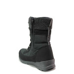 Черни юношески апрески, текстилна материя - ежедневни обувки за есента и зимата N 100019124
