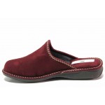 Винени домашни чехли, текстилна материя - равни обувки за целогодишно ползване N 100018594