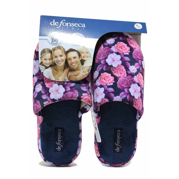 Розови домашни чехли, текстилна материя - ежедневни обувки за целогодишно ползване N 100018831