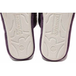 Лилави домашни чехли, текстилна материя - ежедневни обувки за целогодишно ползване N 100018847