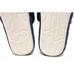 ТъмноСини анатомични домашни чехли, текстилна материя - ежедневни обувки за целогодишно ползване N 100018832